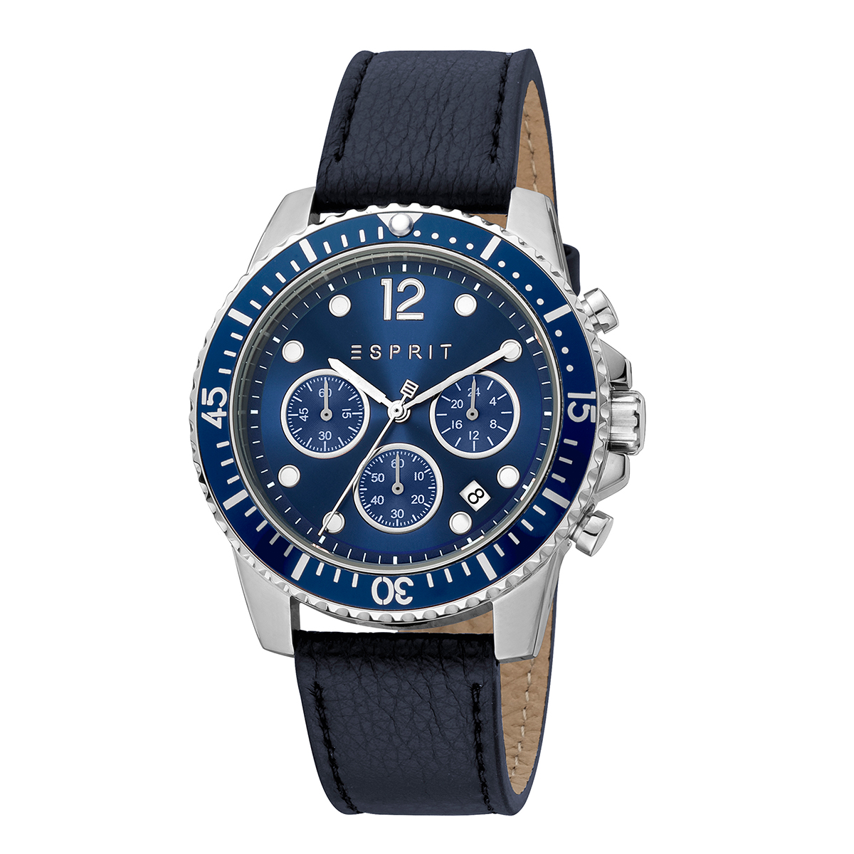 MONTRE ESPRIT HOMME CHRONO CUIR